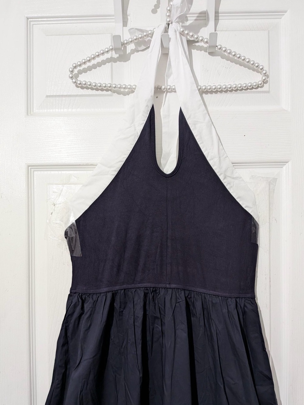 Commense Color Block Halter Keyhole Midi Dress - Picture 13 of 14